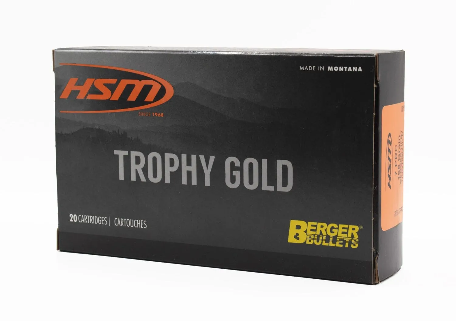 HSM/Hunting Shack Trophy Gold 7mm PRC 168 Grain 20-Rounds Berger VLD Hunting