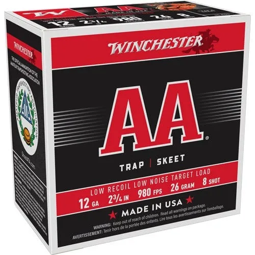 Winchester AA 12 GA-2.75 #8 Shot 7/8 oz 250-Rounds