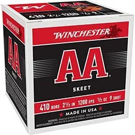 Winchester AA .410 GA-2.5 #9 Shot 1/2 oz 250-Rounds