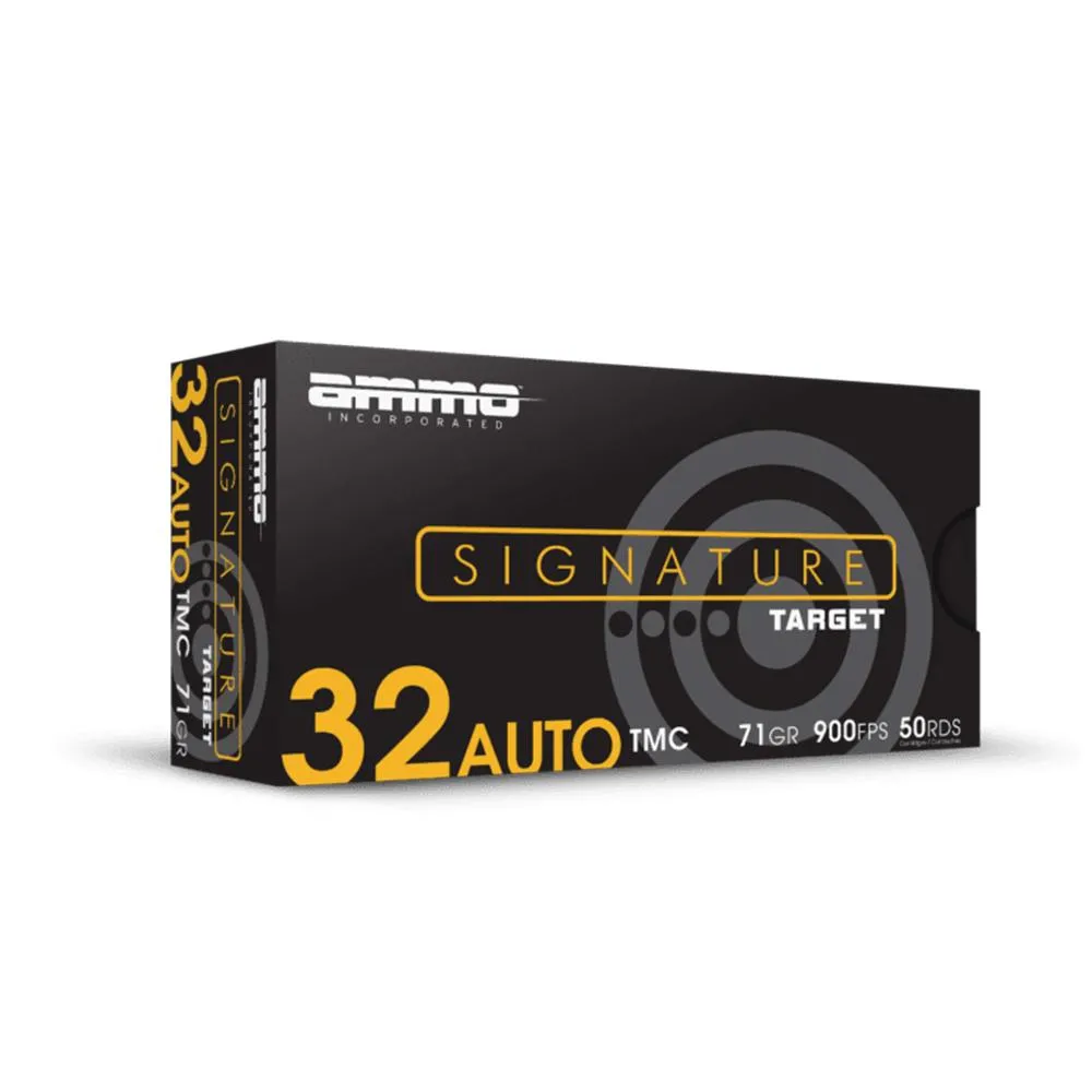 Ammo Inc. Signature Target Green .32 ACP 71 Grain 50-Rounds TMC