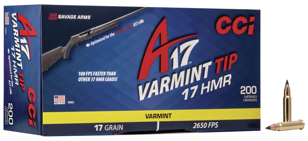 CCI Ammunition Varmint A17 Bulk .17 HMR 17-Grain 200-Rounds
