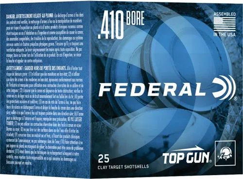 Federal Top Gun .410 GA-2.5 #7.5 Shot 1/2 oz 25-Rounds