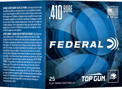 Federal Top Gun .410 GA-2.5 #9 Shot 1/2 oz 250-Rounds