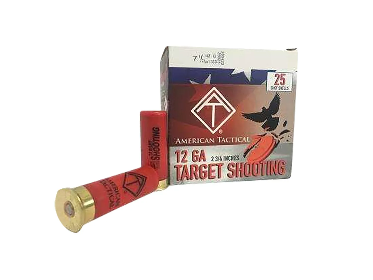 American Tactical Target Load 12 GA-2.75 #7.5 Shot 1 oz 25-Rounds