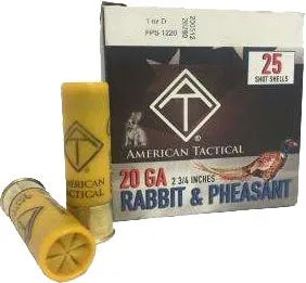 American Tactical Game Load 20 GA-2.75 #7.5 Shot 1 oz 250-Rounds