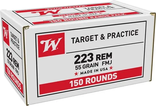 Winchester USA .223 Rem 55 Grain 150-Rounds FMJ