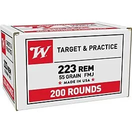 Winchester USA Bulk .223 Rem 55 Grain 200-Rounds FMJ
