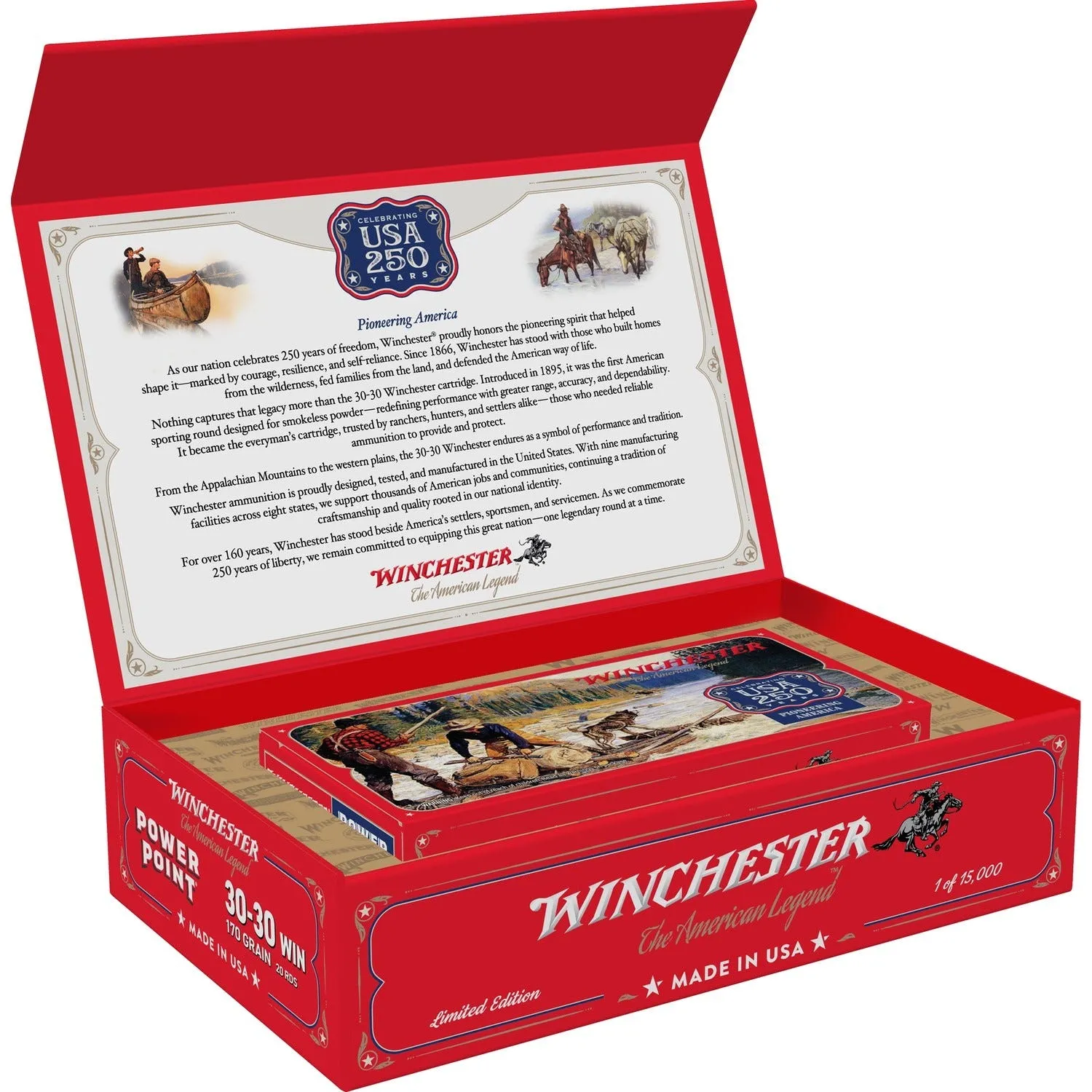Winchester Power Point USA 250th Commemorative .30-30 170 Grain 20-Rounds JSP