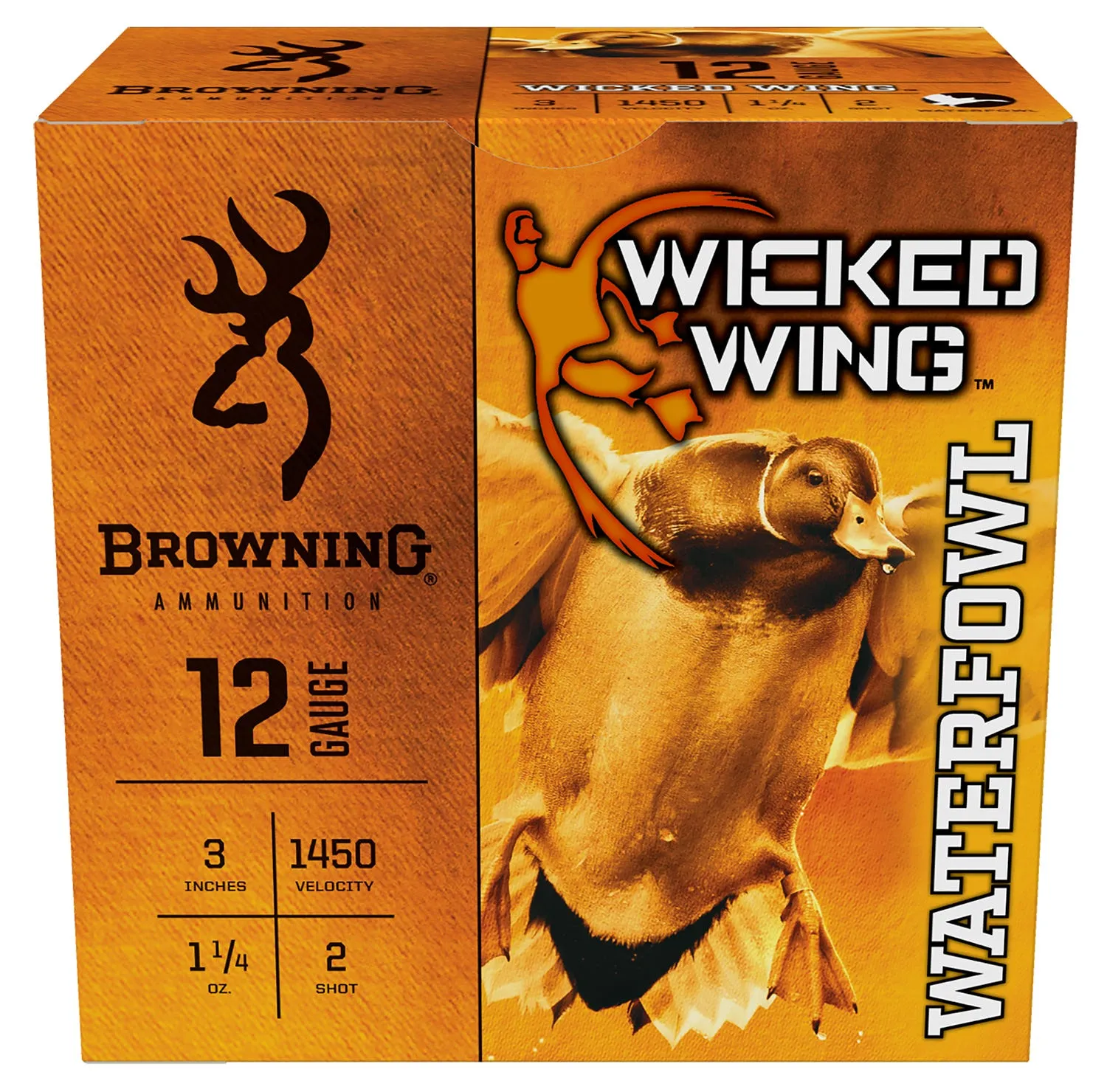 Browning Wicked Wing 12 GA-3 #2 Shot 1-1/4 oz 25-Rounds