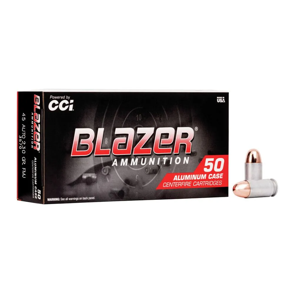CCI Ammunition Blazer Aluminum .45 ACP 230 Grain 1000-Rounds FMJ