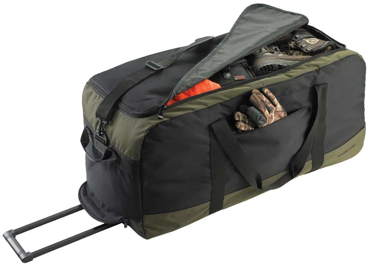 Champion Ridge Hunters Wheeled Duffle Bag OD Green / Black 36x18x15