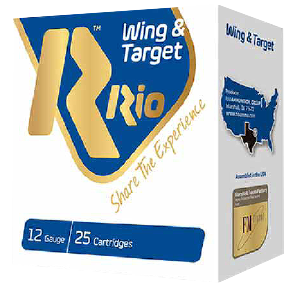 Rio Ammunition Wing & Target 12 GA 2.75 25-Rounds #7.5