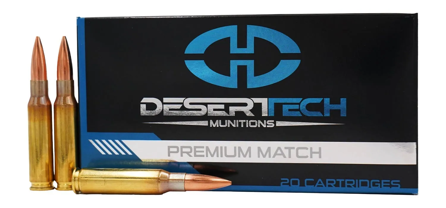 Desert Tech Premium Match .308 Win 175 Grain 20-Rounds BTHP