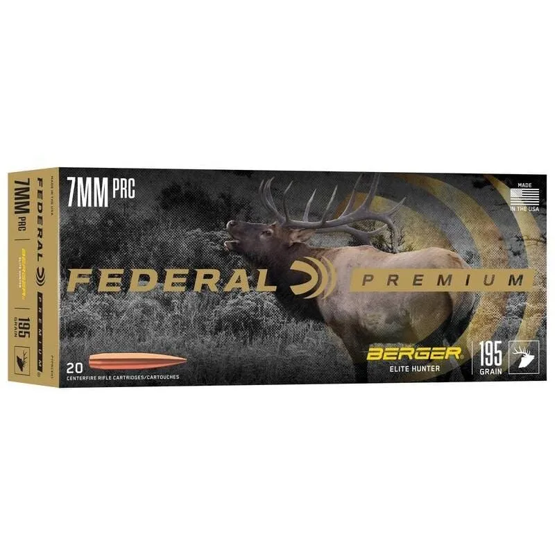 Federal Elite Hunter 7mm PRC 195 Grain 20-Rounds HPBT