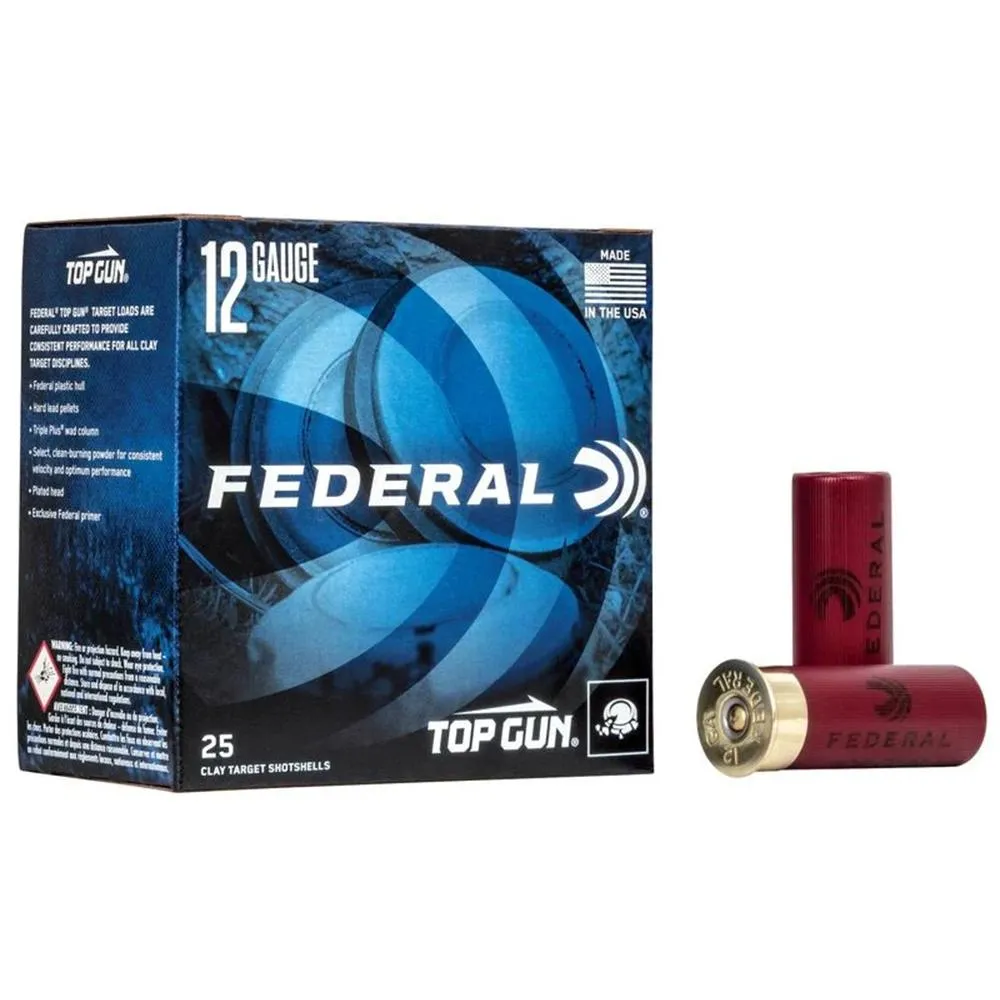 Federal Top Gun 12 GA-2.75 #7.5 Shot 1-1/8 oz 250-Rounds