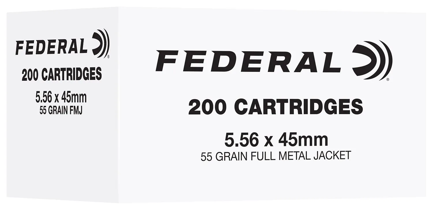 Federal Training Brass 5.56 55 Grain 200-Rounds FMJ