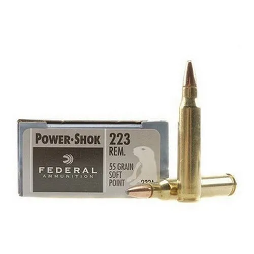Federal Power-Shok .223Rem 55gr Soft Point 20rds