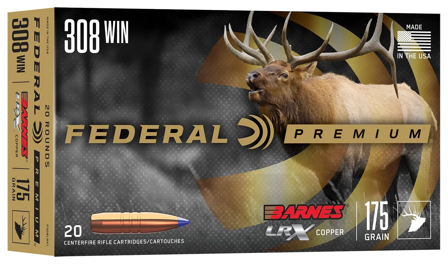 Federal Premium .308 Win 175 Grain 20-Rounds LRX