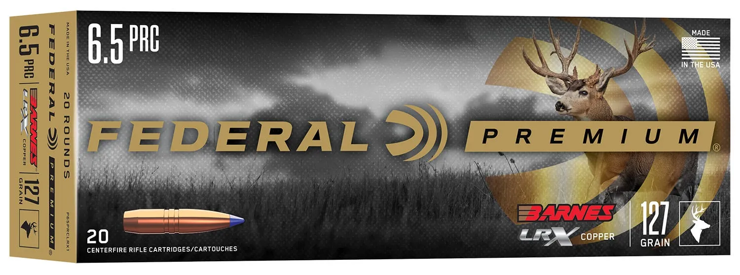 Federal Premium 6.5 PRC 127 Grain 20-Rounds BLLF