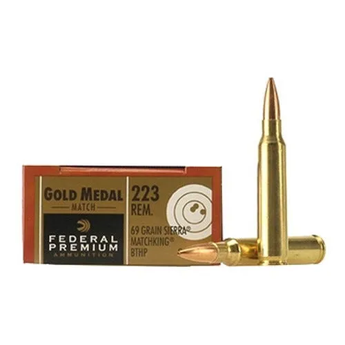 Federal Gold Medal .223 Rem 69-Grain 20-Rounds BTHP