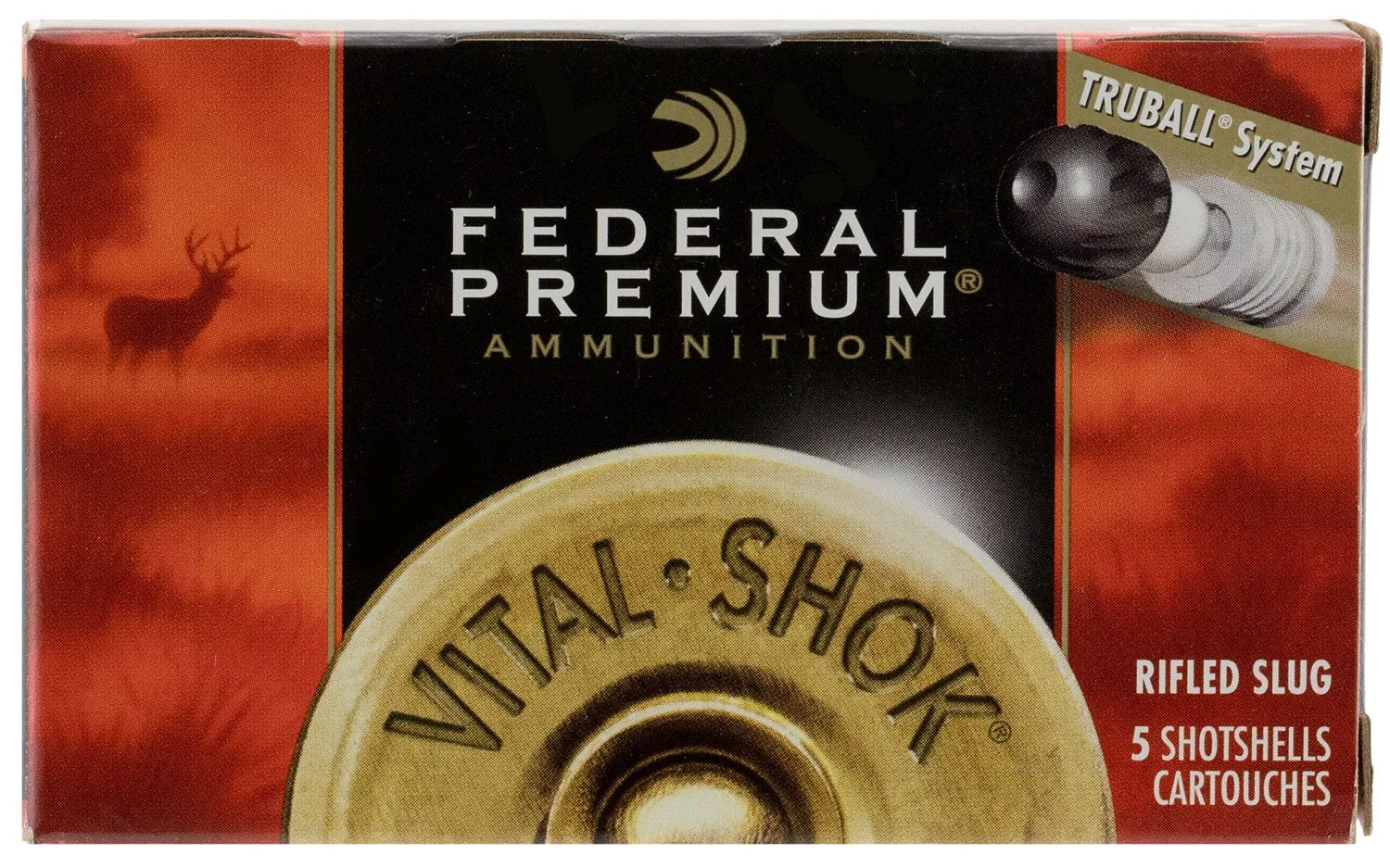 Federal Vital-Shok TruBall 12 GA 5-Rounds 2.75 Rifled Slug