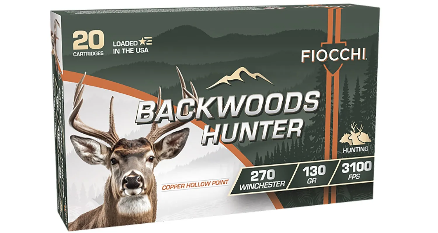 Fiocchi Backwoods Hunter Copper .270 Win 130 Grain 20-Rounds HP