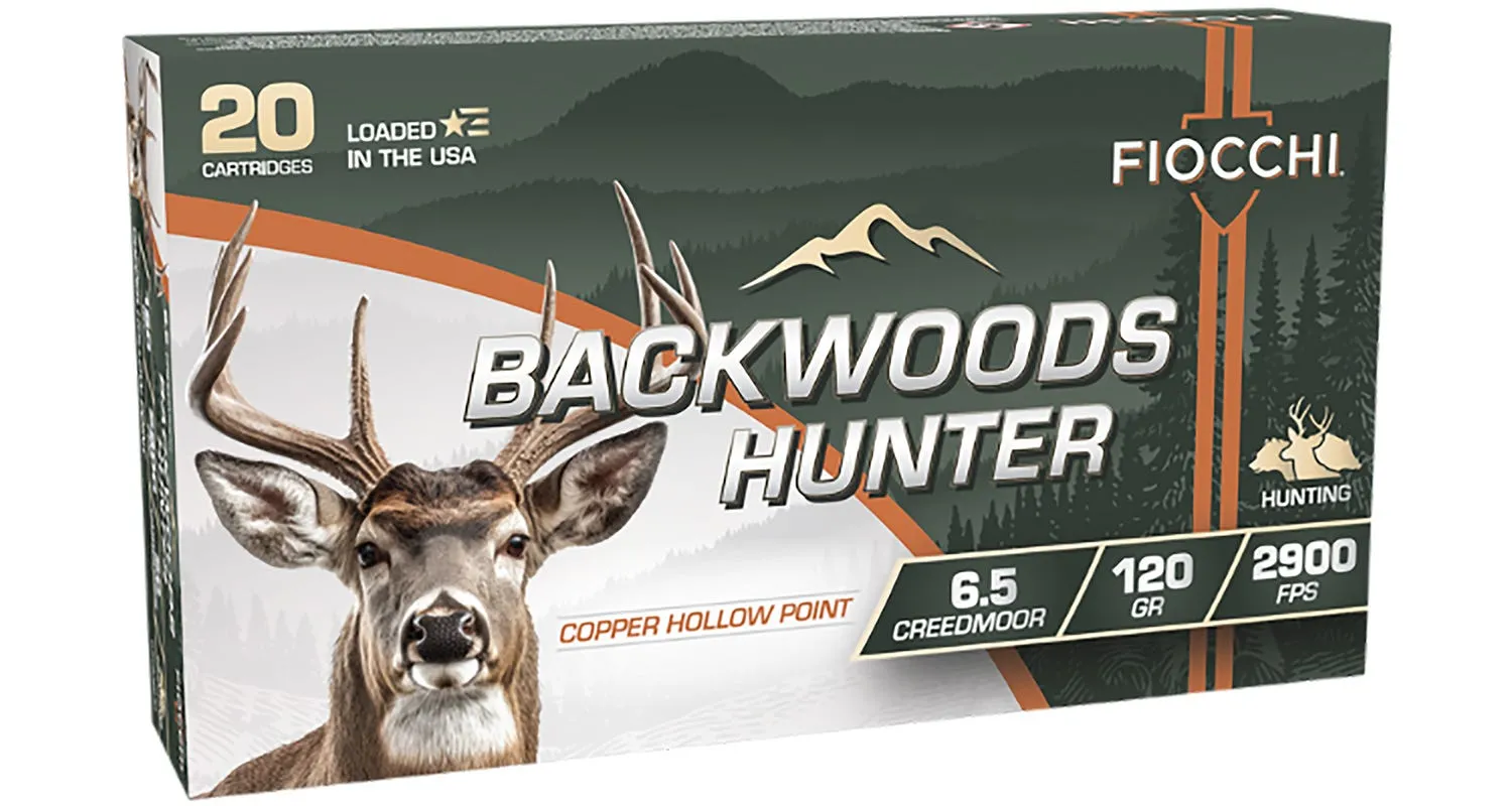 Fiocchi Backwoods Hunter 6.5 Creedmoor 120 Grain 20-Rounds JHP