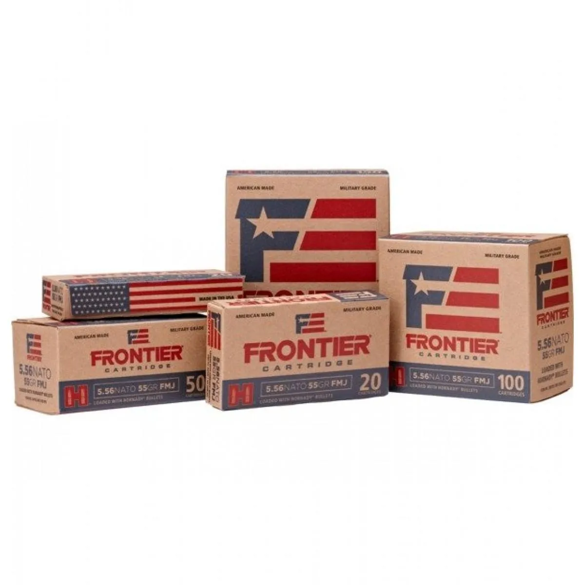 Hornady Frontier 5.56 62 Grain 500-Rounds FMJ
