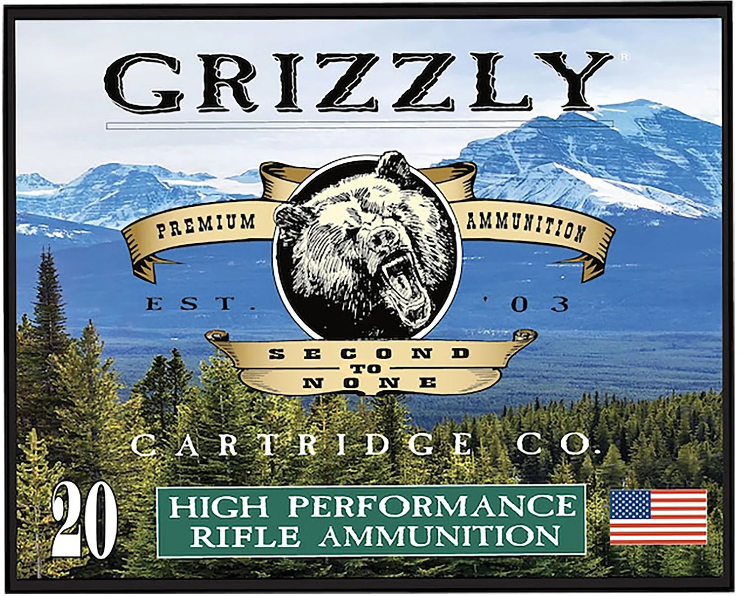 Grizzly Handgun Ammunition .357 Mag 148 Grain 20-Rounds FMJFP