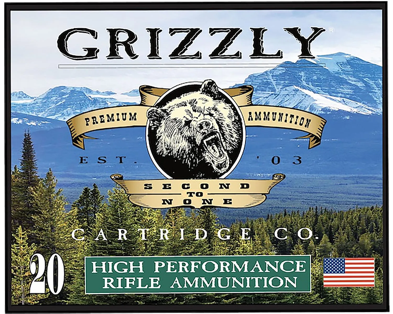 Grizzly Handgun Ammunition .357 Mag 210 Grain 20-Rounds FMJFP