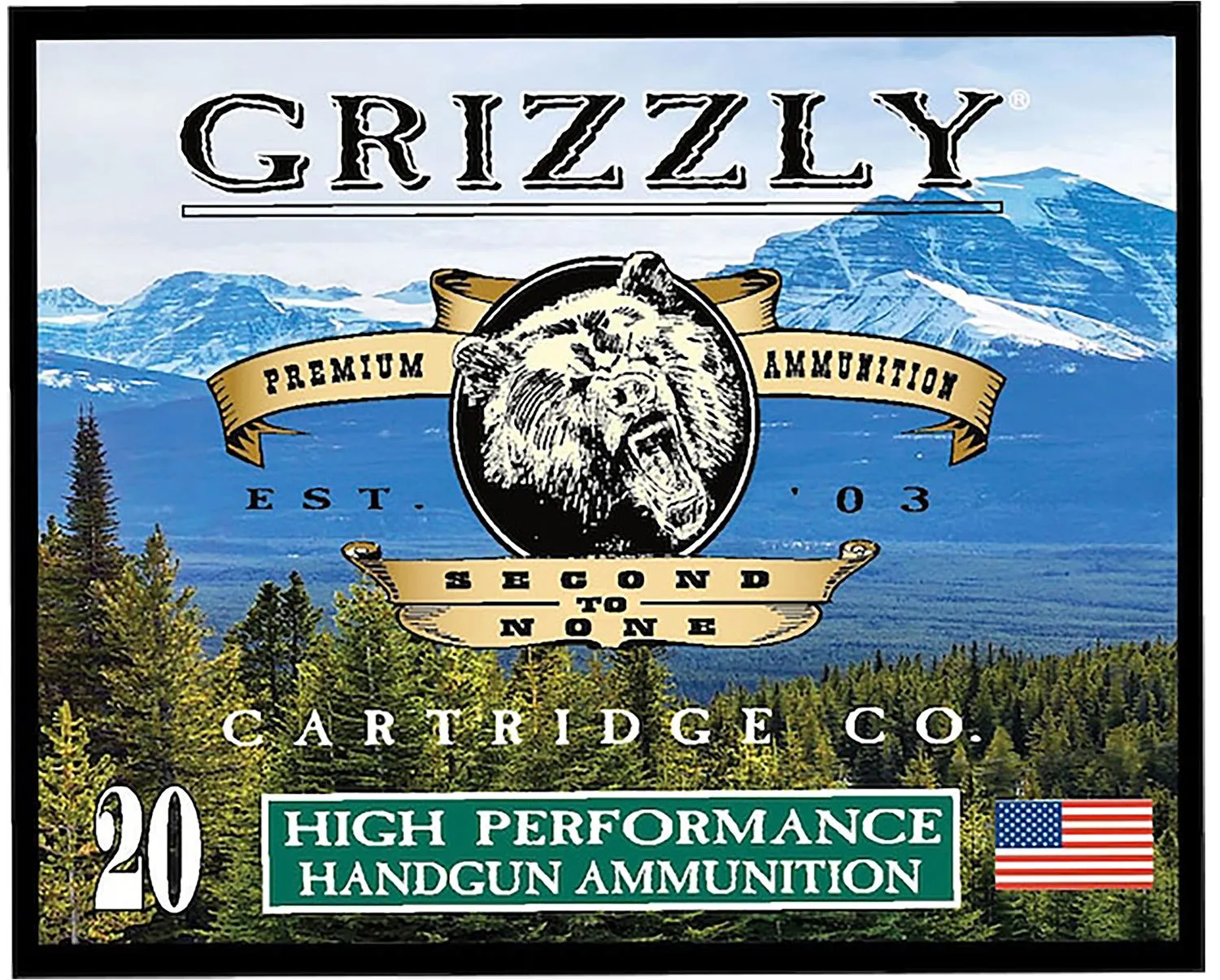 Grizzly Handgun Ammunition .44 Mag +P 240 Grain 20-Rounds JHP