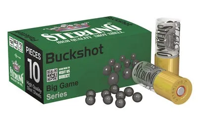 Sterling Shotshell 12 GA 9 Pellet 00 Buck 10-Rounds 2.75