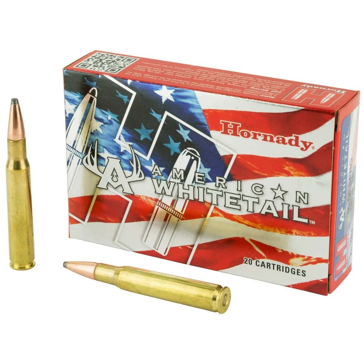 Hornady American Whitetail Brass .30-06 180-Grain 20-Rounds InterLock