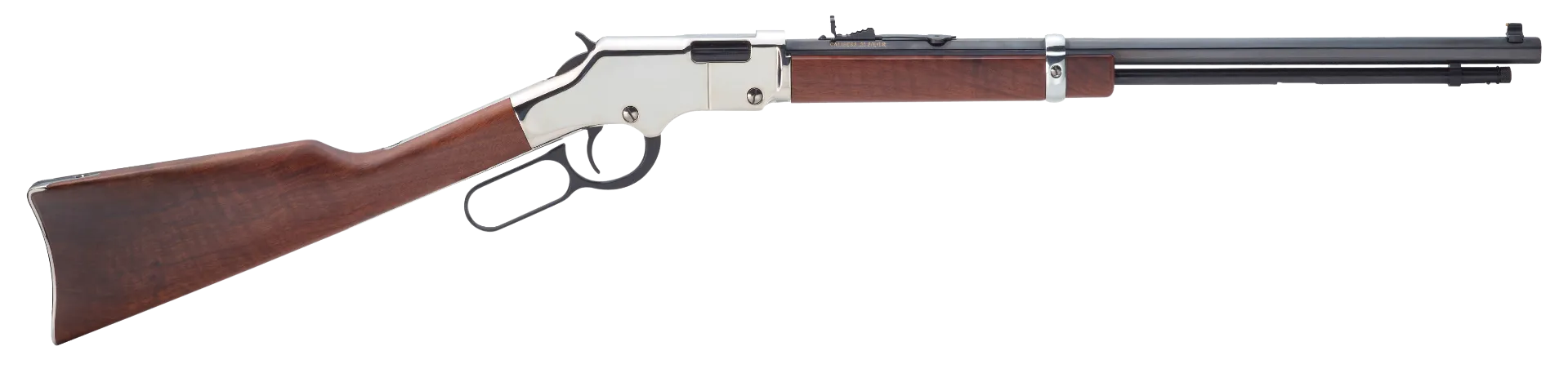 Henry Repeating Arms Golden Boy Silver Lever Action Rifle Walnut .22 LR/.22 Short 20 Barrel 16-Rounds