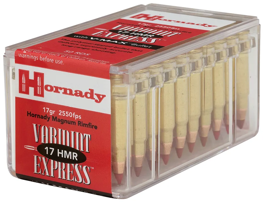 Hornady Varmint Express Brass 17 HMR 17 Grain 50-Rounds V-MAX