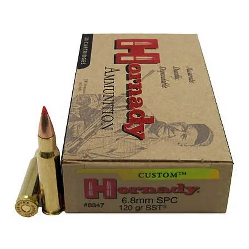 Hornady Custom 120 Grain SST Brass 6.8 SPC 20Rds