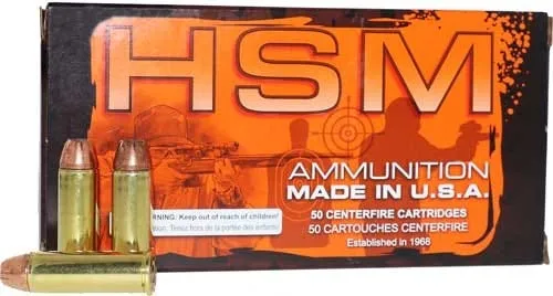 HSM/Hunting Shack Handgun Ammunition .44 Mag 300 Grain 50-Rounds JHP