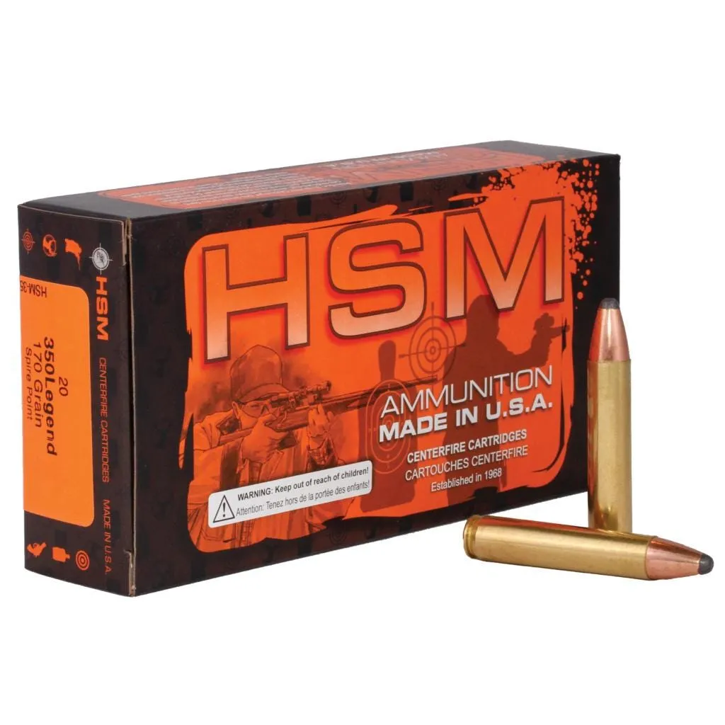 HSM/Hunting Shack Legends .350 Legend 170 Grain 20-Rounds JSP