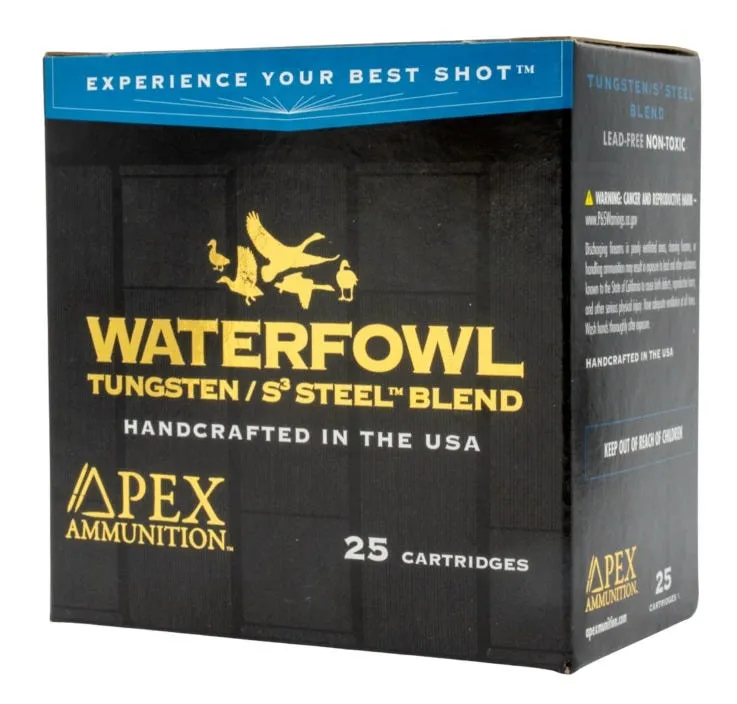 Apex Ammunition Waterfowl TSS/S3 20 GA-3 #4 and #7.5 Shot 1-1/8 oz 25-Rounds
