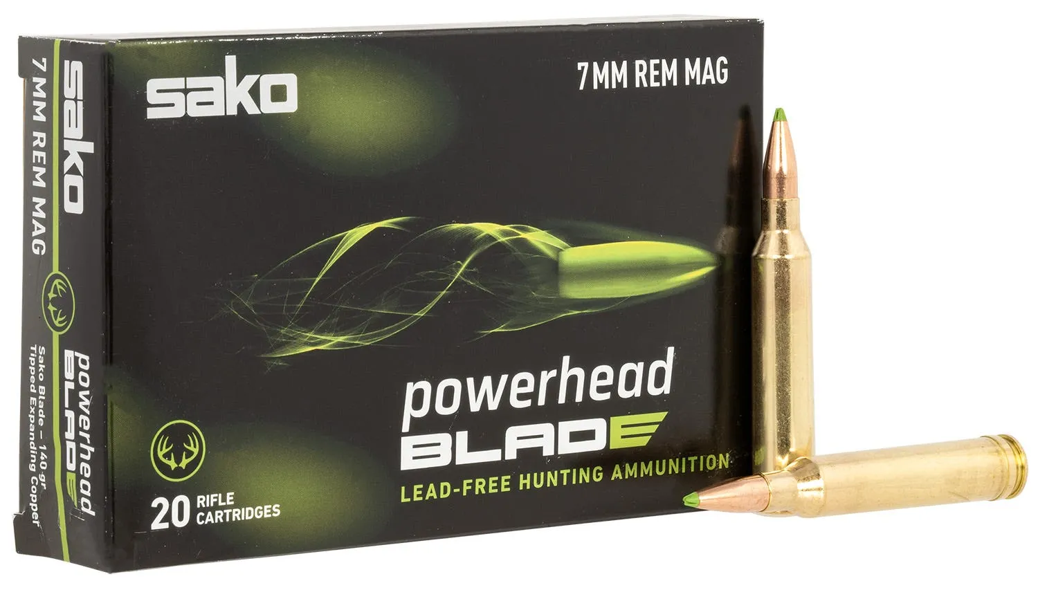 Sako PowerHead Blade Brass 7mm Rem Mag 140 Grain 20-Rounds