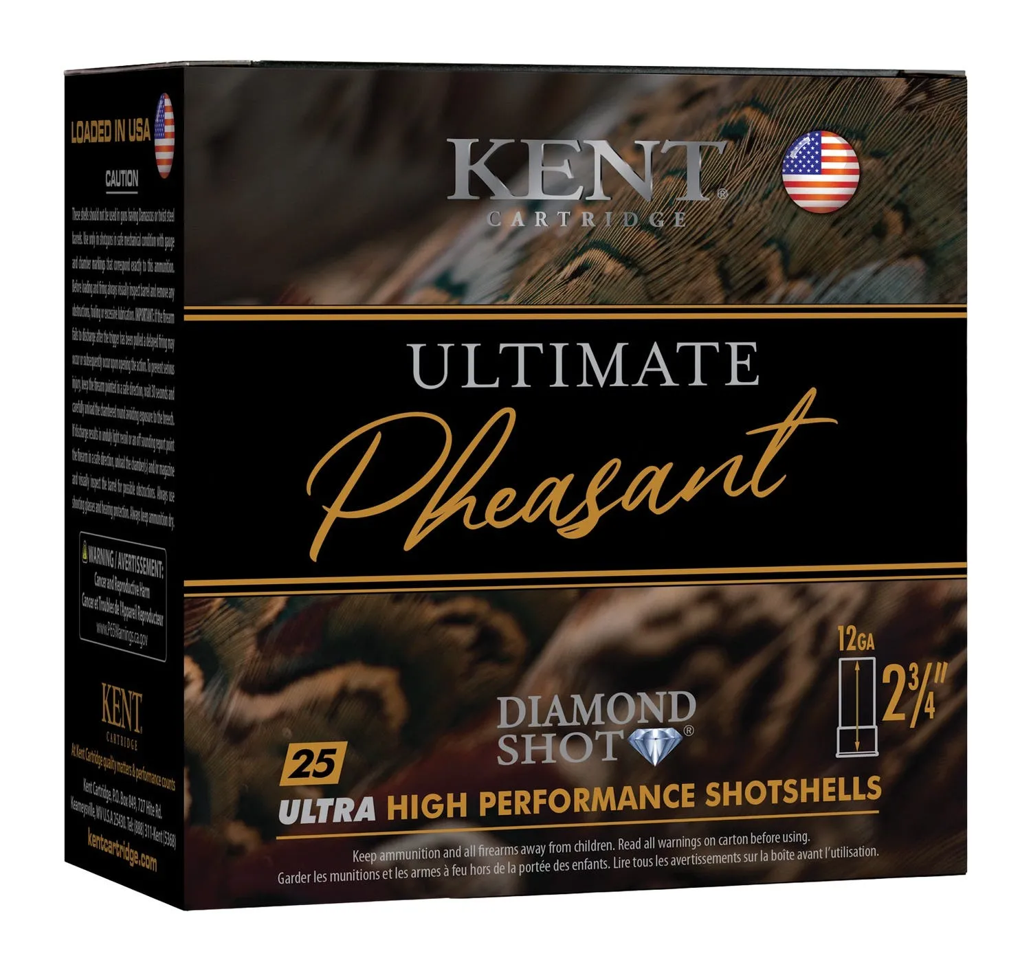 Kent Cartridge Ultimate Pheasant 12 GA-2.75 #4/6 Shot 1-3/8 oz 25-Rounds