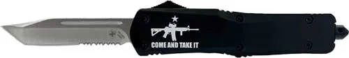 Templar Knife Large Come And Take It Out The Front 3.5 Serrated Tanto 154CM Blade