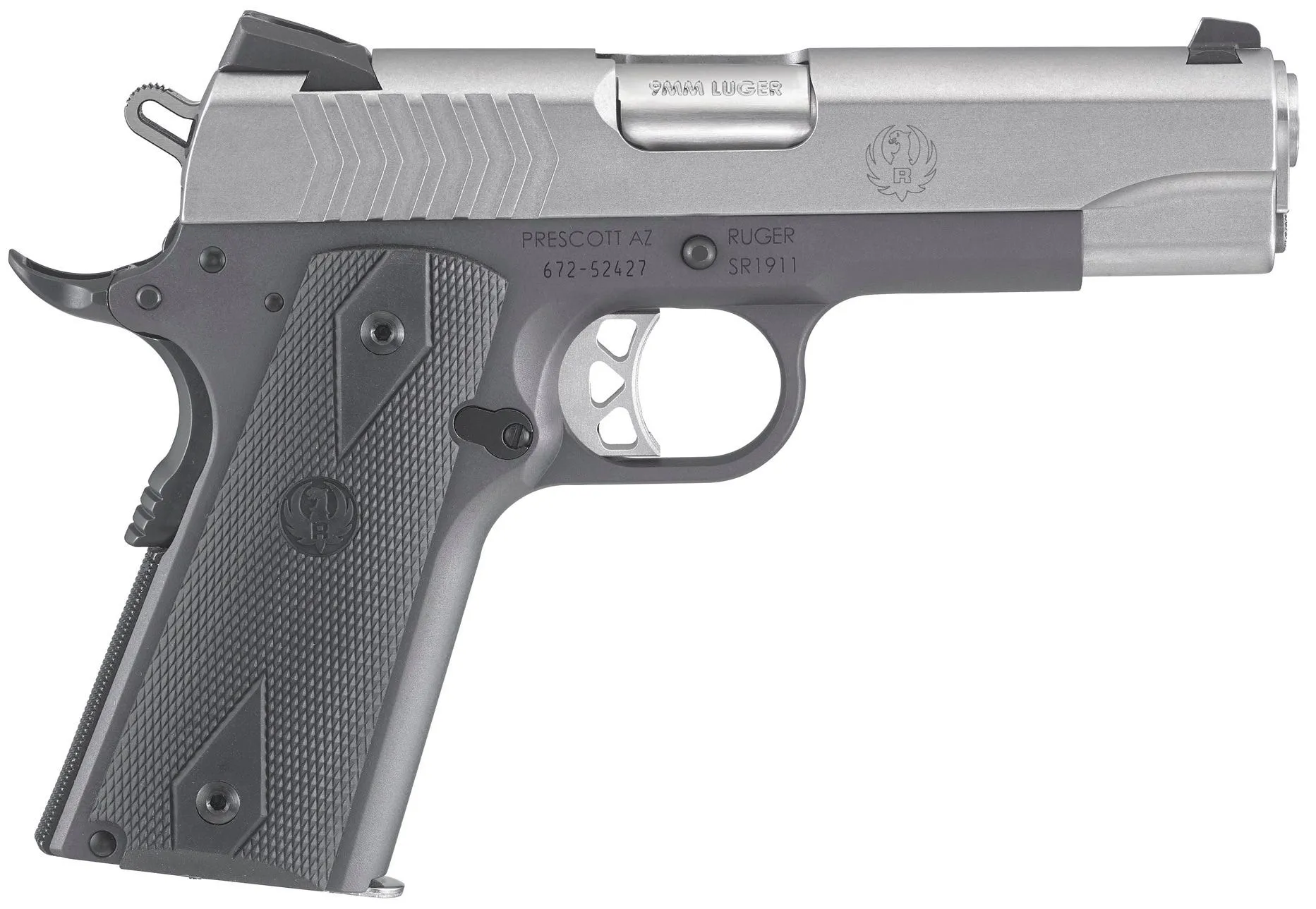 Ruger SR1911 Tungsten Grey / Stainless 9mm 4.25 Barrel 10-Rounds