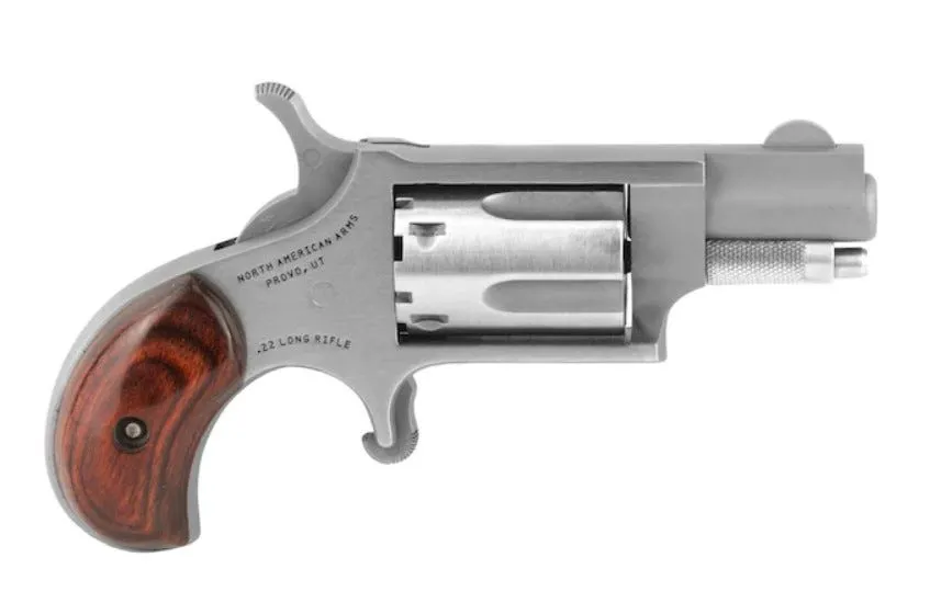 North American Arms Mini-Revolver Convertible Stainless .22 LR 1.125 Barrel 5-Rounds with .22 Mag Cylinder