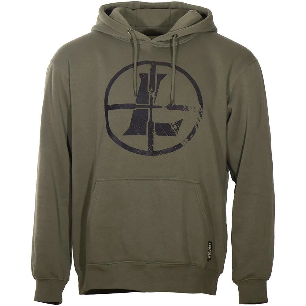 Leupold Distressed Reticle Hoodie Green L
