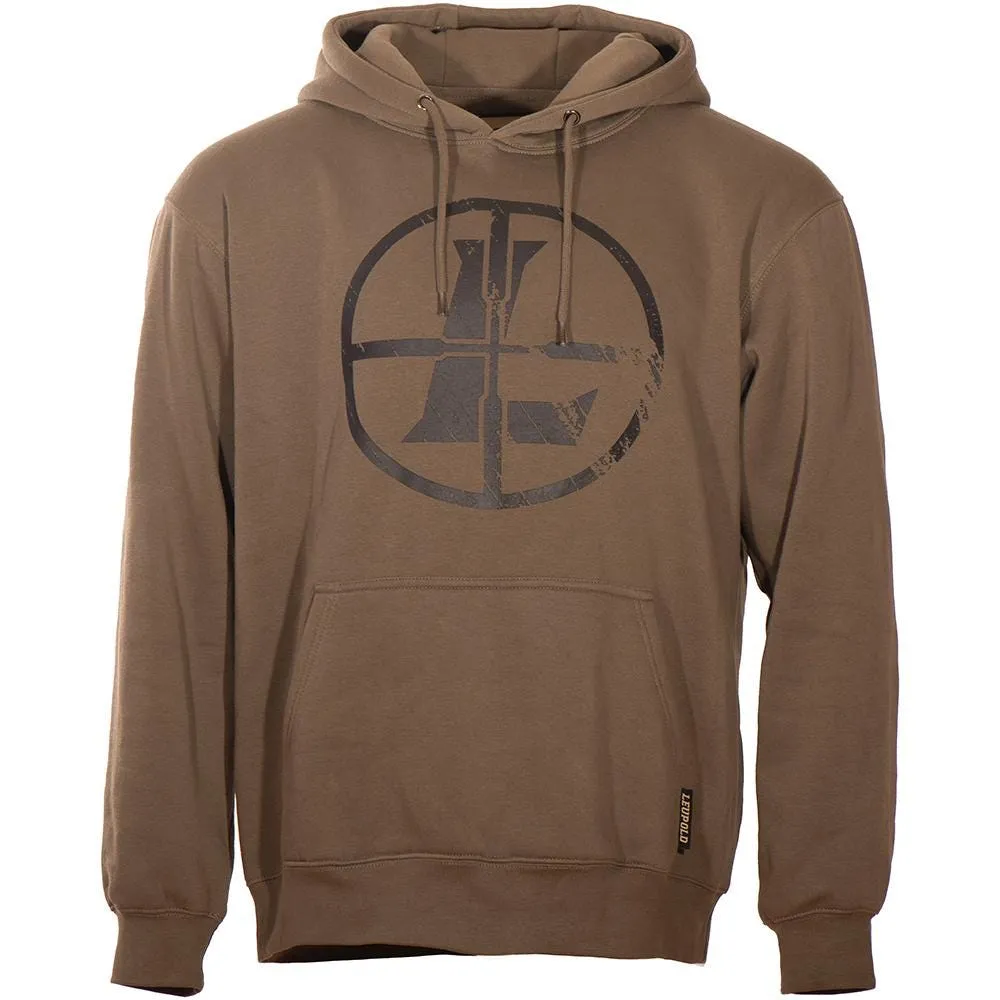 Leupold Distressed Reticle Hoodie Brown M