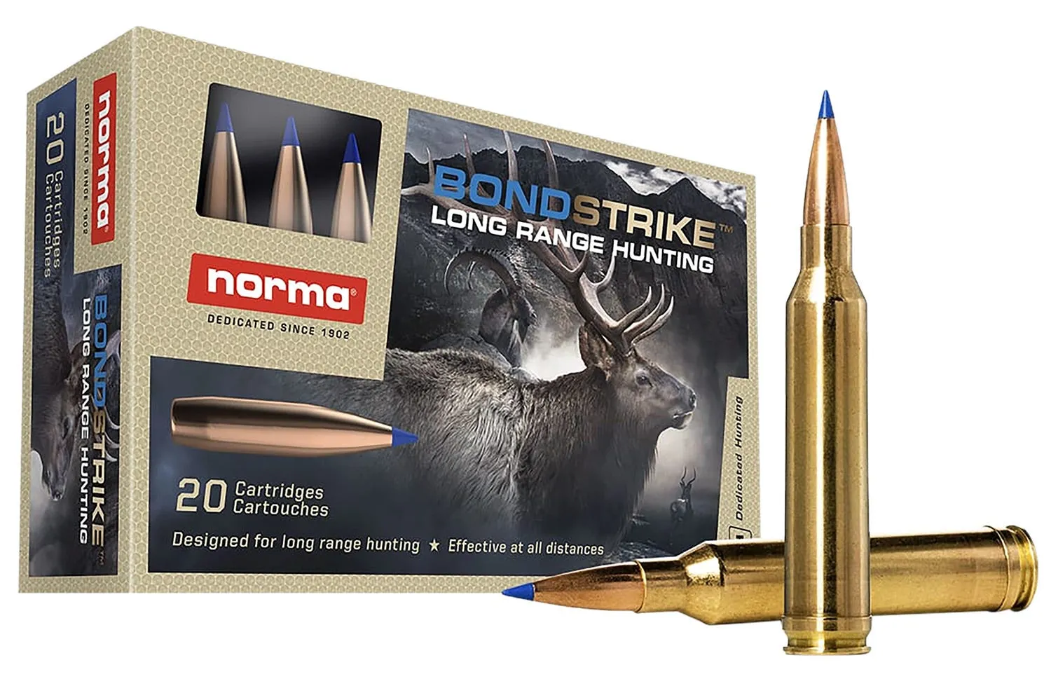 Norma Bondstrike Brass 7mm Rem Mag 165 Grain 20-Rounds BPT