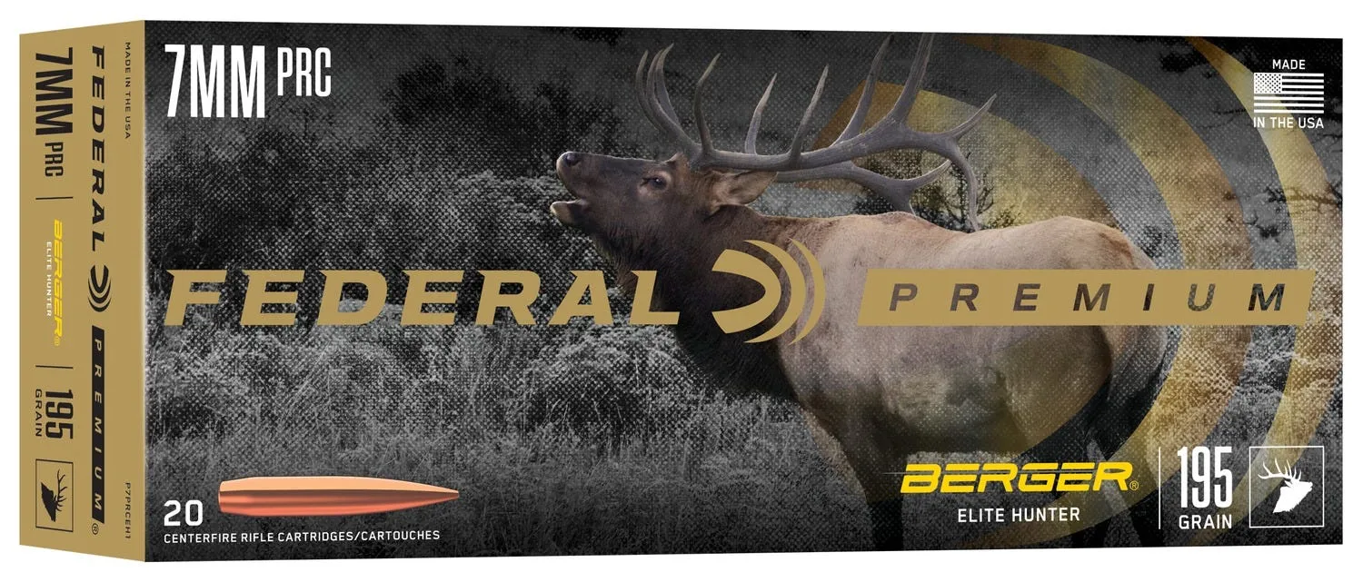 Federal BackCountry 7mm PRC 195 Grain 20-Rounds Berger Elite Hunter