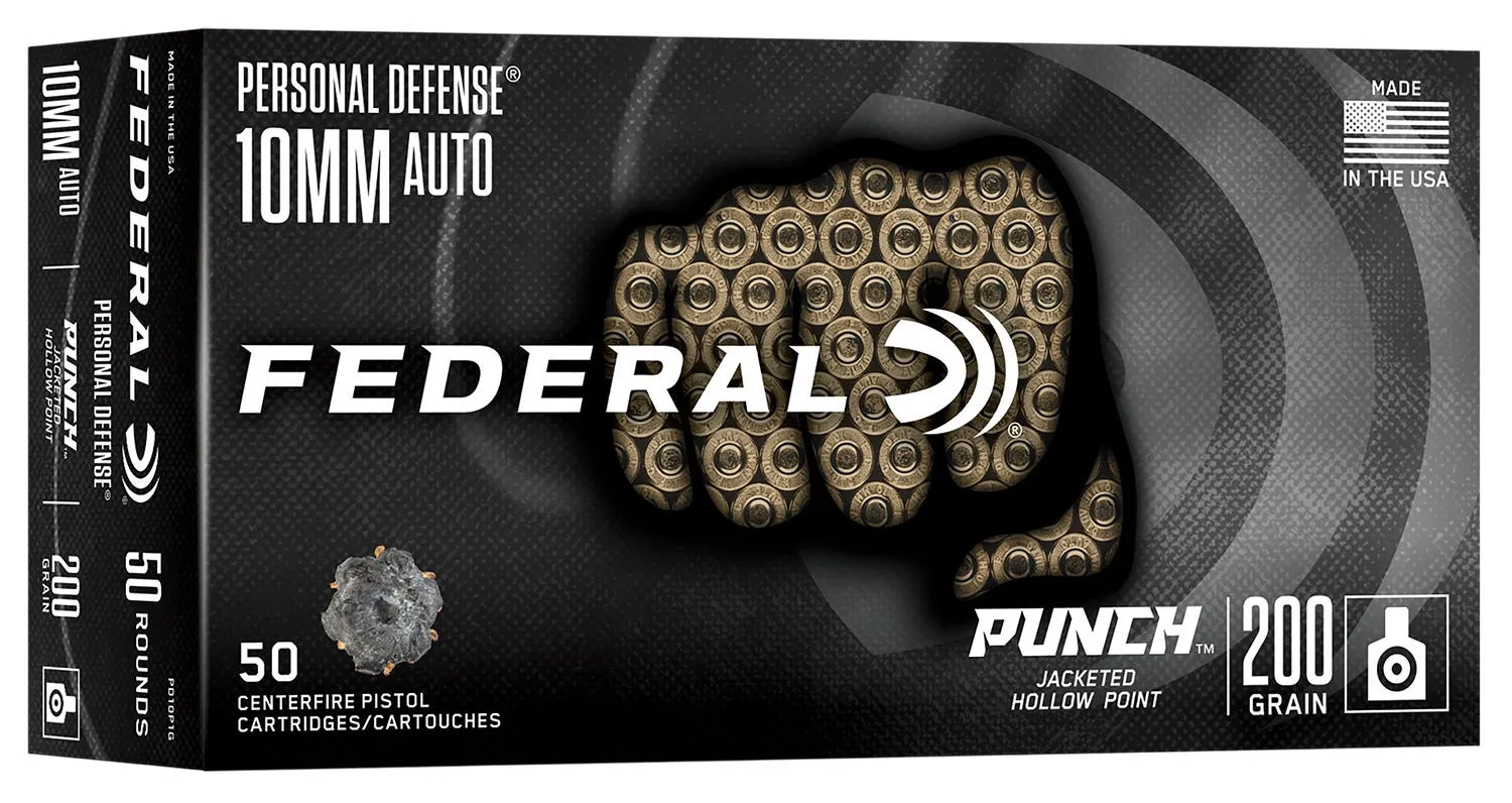 Federal Punch 10mm 200 Grain 50-Rounds JHP