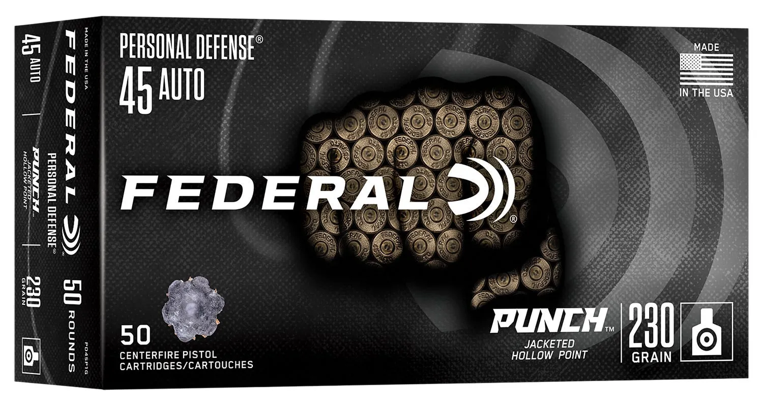 Federal Punch .45 ACP 230 Grain 50-Rounds JHP